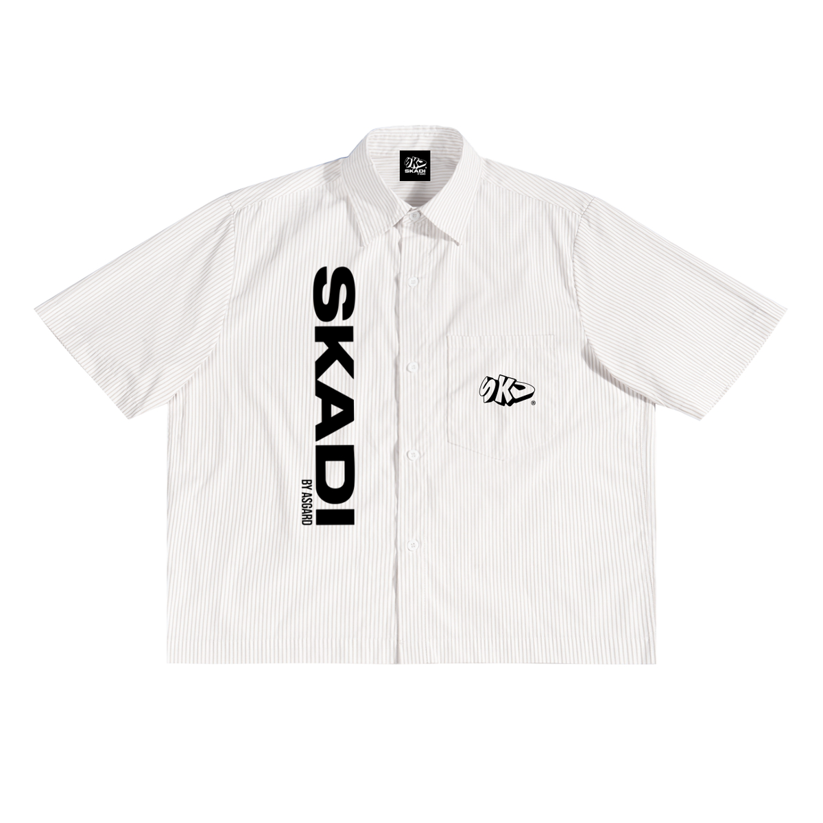 Oversized Vertical Stripe Boxy Shirt