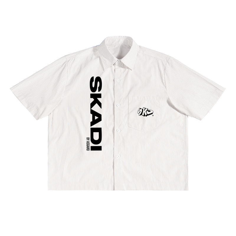 Oversized Vertical Stripe Boxy Shirt